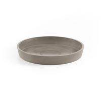 BLUMENTOPFUNTERSETZER rund 15/15/2,5 cm Taupe - Taupe, Kunststoff (15/2.5cm) - Ecopots