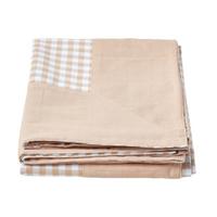 ÜBERWURF 150/200 cm, Vichy Karo 100% Baumwolle - Beige, Textil (150/200cm) - Homescapes