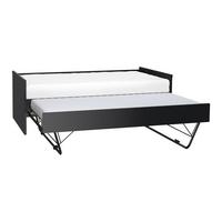 BETT 90/200 Schwarz - Schwarz, Holzwerkstoff (90/200cm) - Petits-meubles