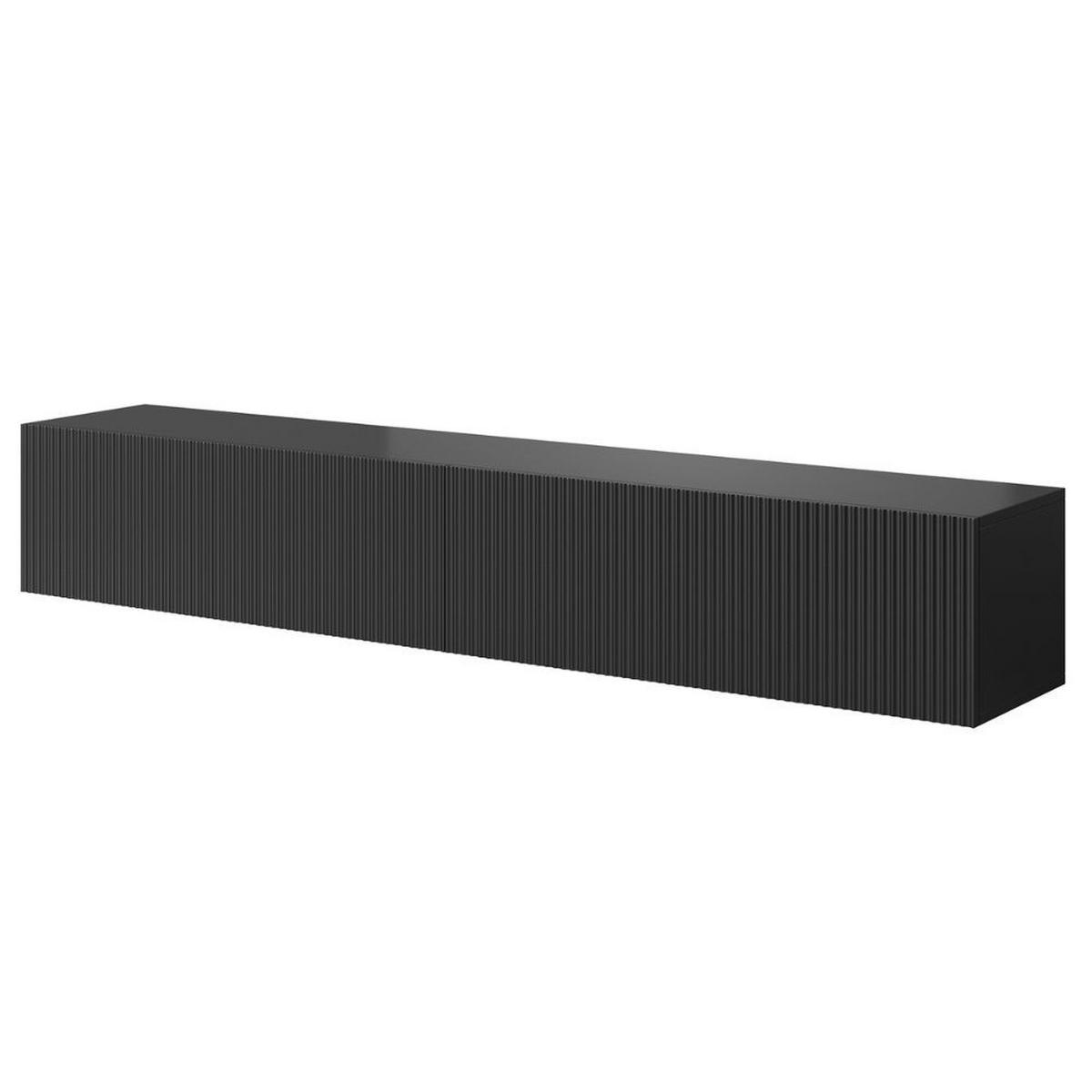 TV-HÄNGEBOARD Veldio Schwarz 175 cm - Schwarz, Holzwerkstoff (175/28.5/31.6cm) - Selsey