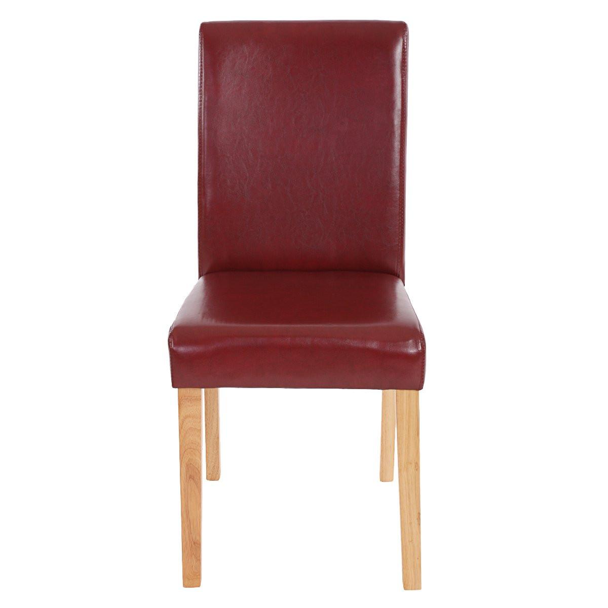 ESSZIMMERSTUHL Bordeaux 4er-Set - Rotbraun/Bordeaux, Textil (43/90/56cm) - MCW