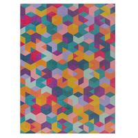TEPPICH Waschbar WEAR, geometrisch, Bunt, 120 x 170 cm - Multicolor, Textil (170/120cm) - KADIMA DESIGN