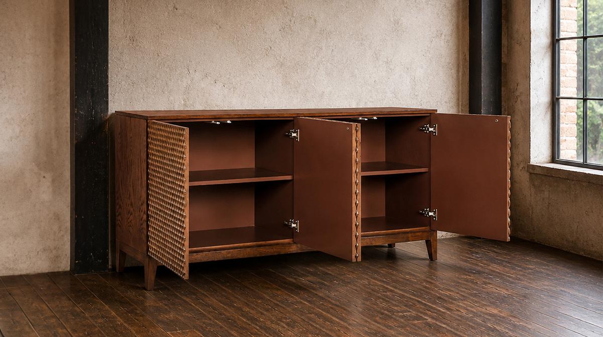 SIDEBOARD COPAS Braun Holz - Braun, Eichenholz/Holz (180/85/40cm) - KAWOLA