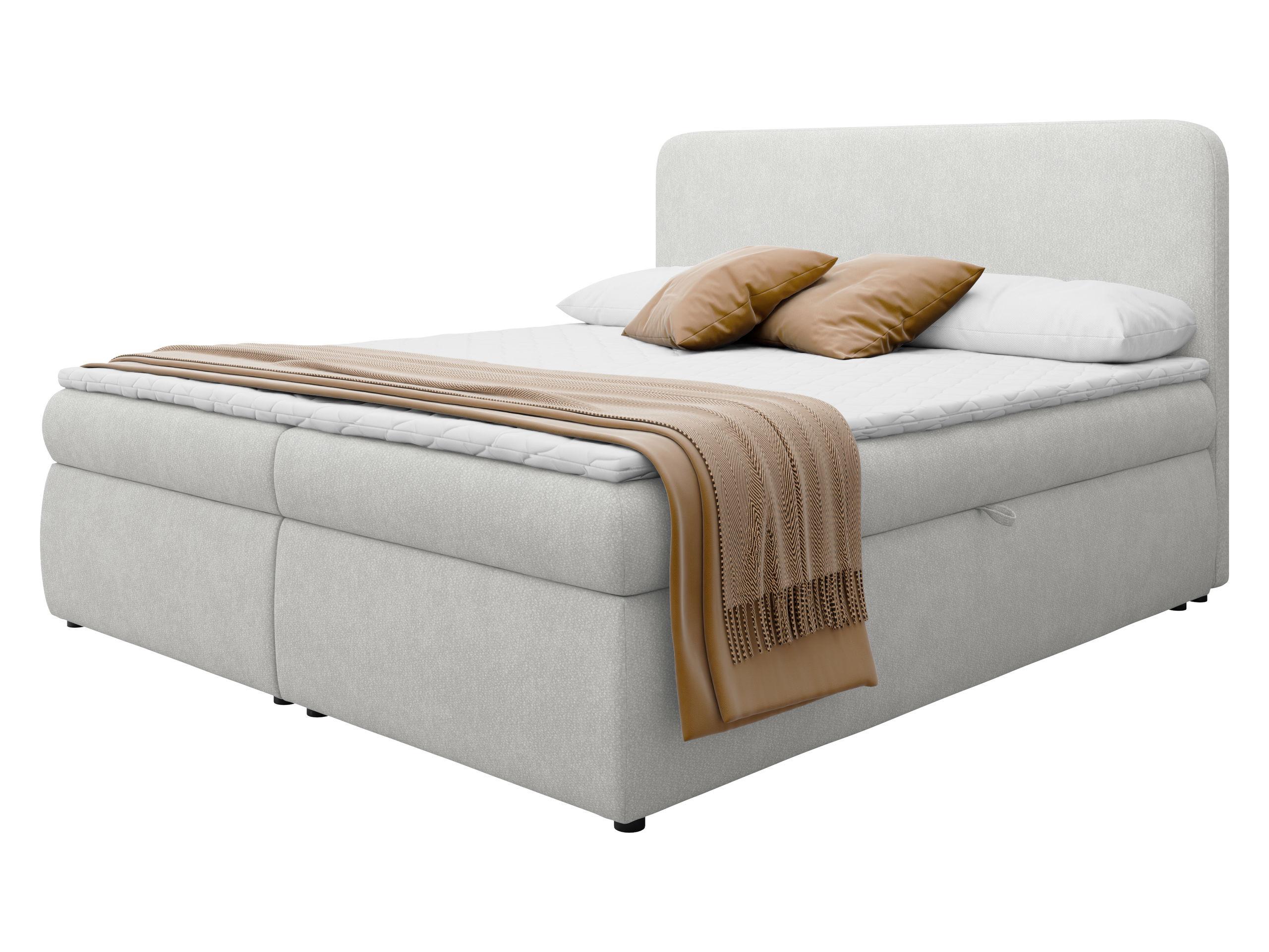 BOXBETT Bonny - H3 - Hellgrau/Schwarz, Holz/Holzwerkstoff (160/200cm) - MIRJAN24