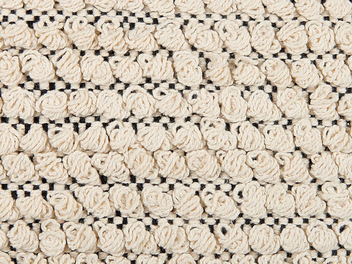 DEKOKISSEN 2er-Set Beige 45/45 cm Howea - Beige, Naturmaterialien/Textil (45/45cm) - Beliani