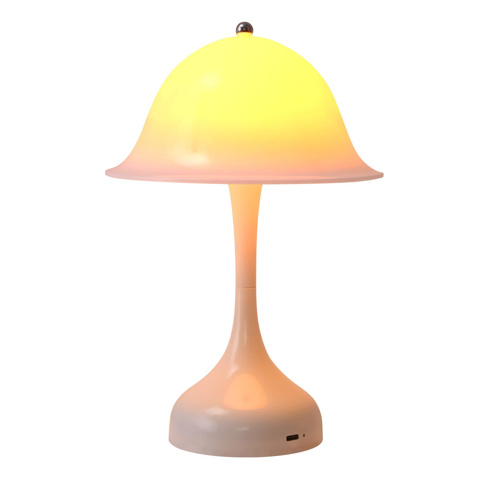 LED TISCHLAMPE Glowyn 16/9/24.5 cm - Weiß, Kunststoff (16/9/24.5cm) - ZMH