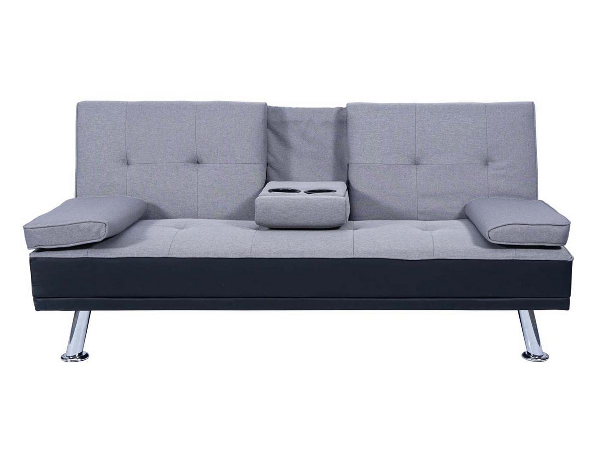3-SITZER-SOFA Schwarz - Schwarz/Grau, Textil (166/77/81cm) - MCW