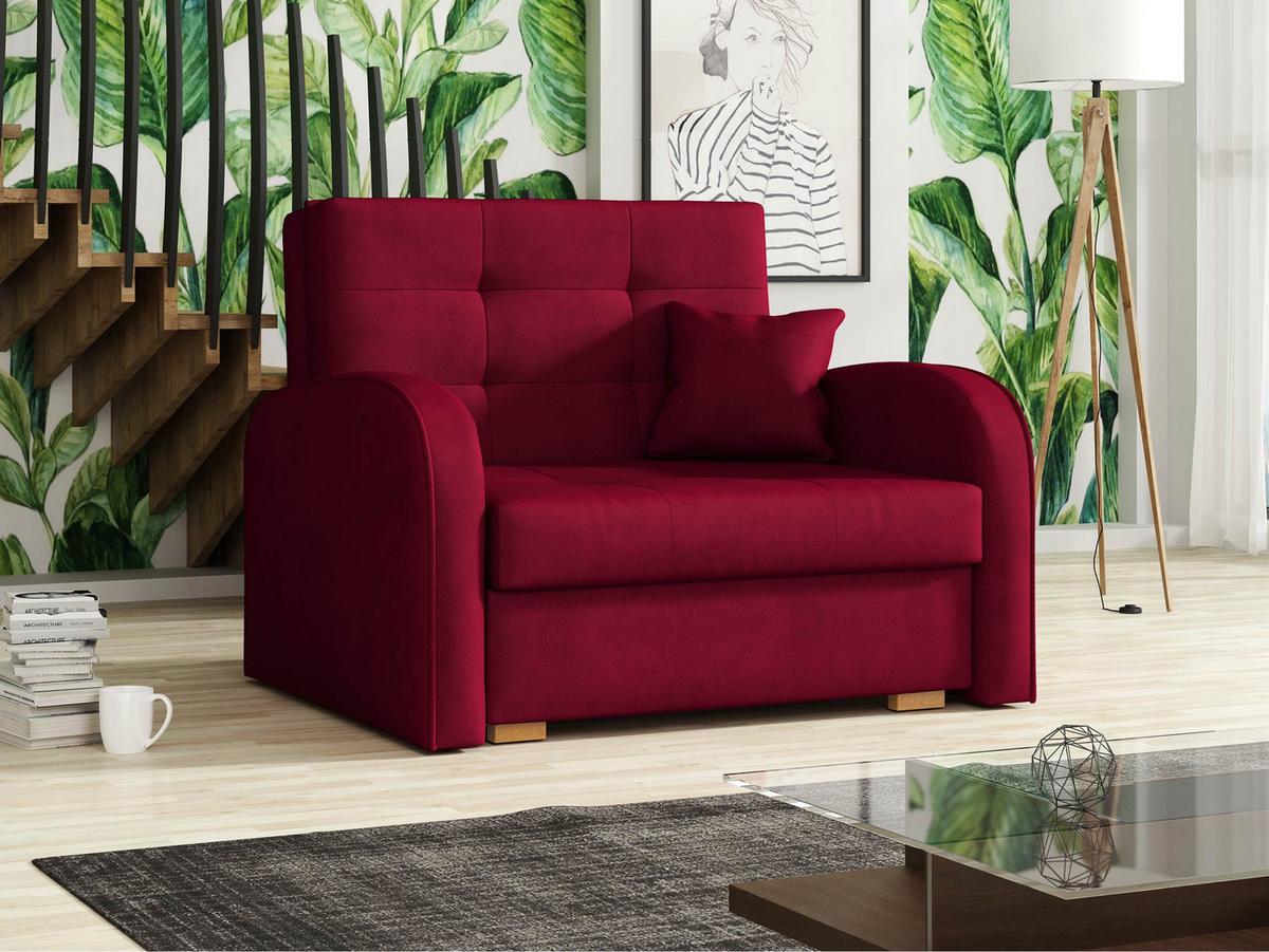 SCHLAFSOFA Viva Gold I - Rot/Braun, Holz/Textil (103/85/98cm) - MIRJAN24