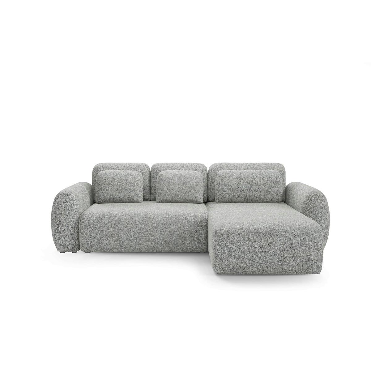 ECKSOFA Carmela 3 Sitzplätze Grau - Grau, Holz (304/190cm) - Petits-meubles