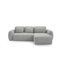 ECKSOFA Carmela 3 Sitzplätze Grau - Grau, Holz (304/190cm) - Petits-meubles