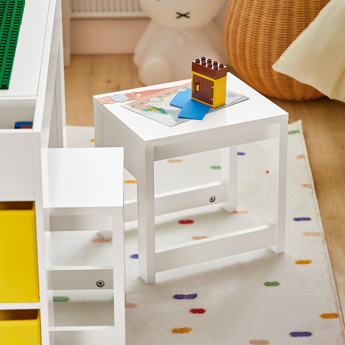 KINDERSITZGRUPPE Weiß - Weiß, Holzwerkstoff (87/50/50cm) - SoBuy