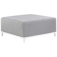 OTTOMANE Rovigo 83/83/38 cm - Grau, Kunststoff/Textil (83/38/83cm) - Beliani