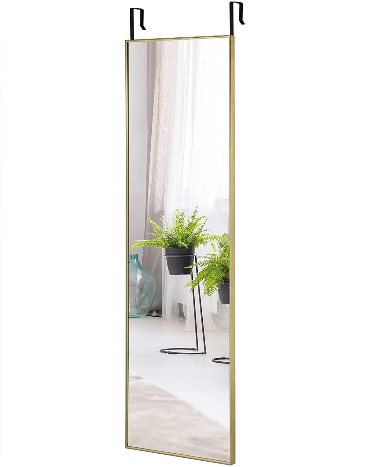 GANZKÖRPERSPIEGEL Gold - Goldfarben, Glas (37/120/2cm) - COSTWAY
