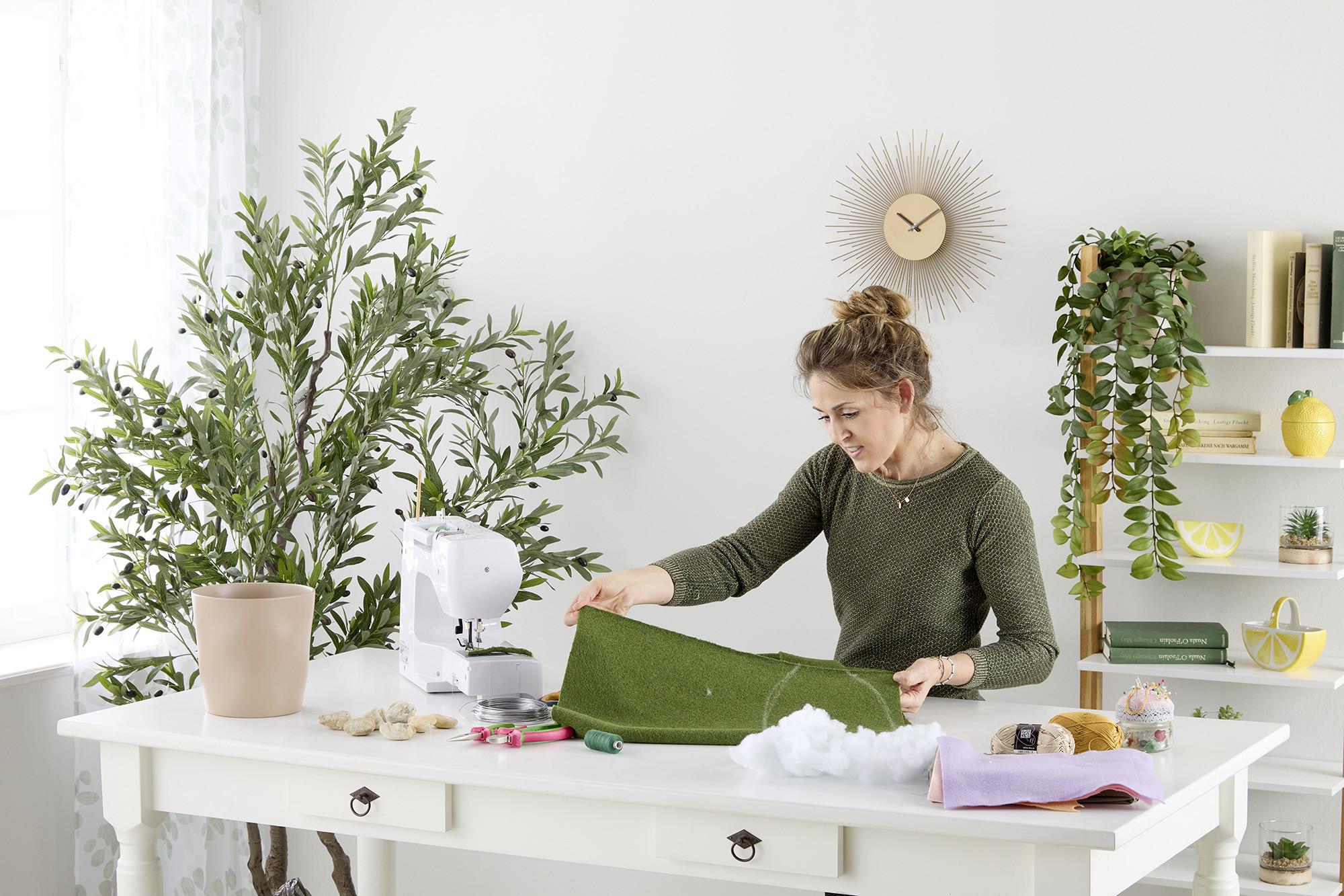 DIY kaktusz készítése, anyagok kombinálása