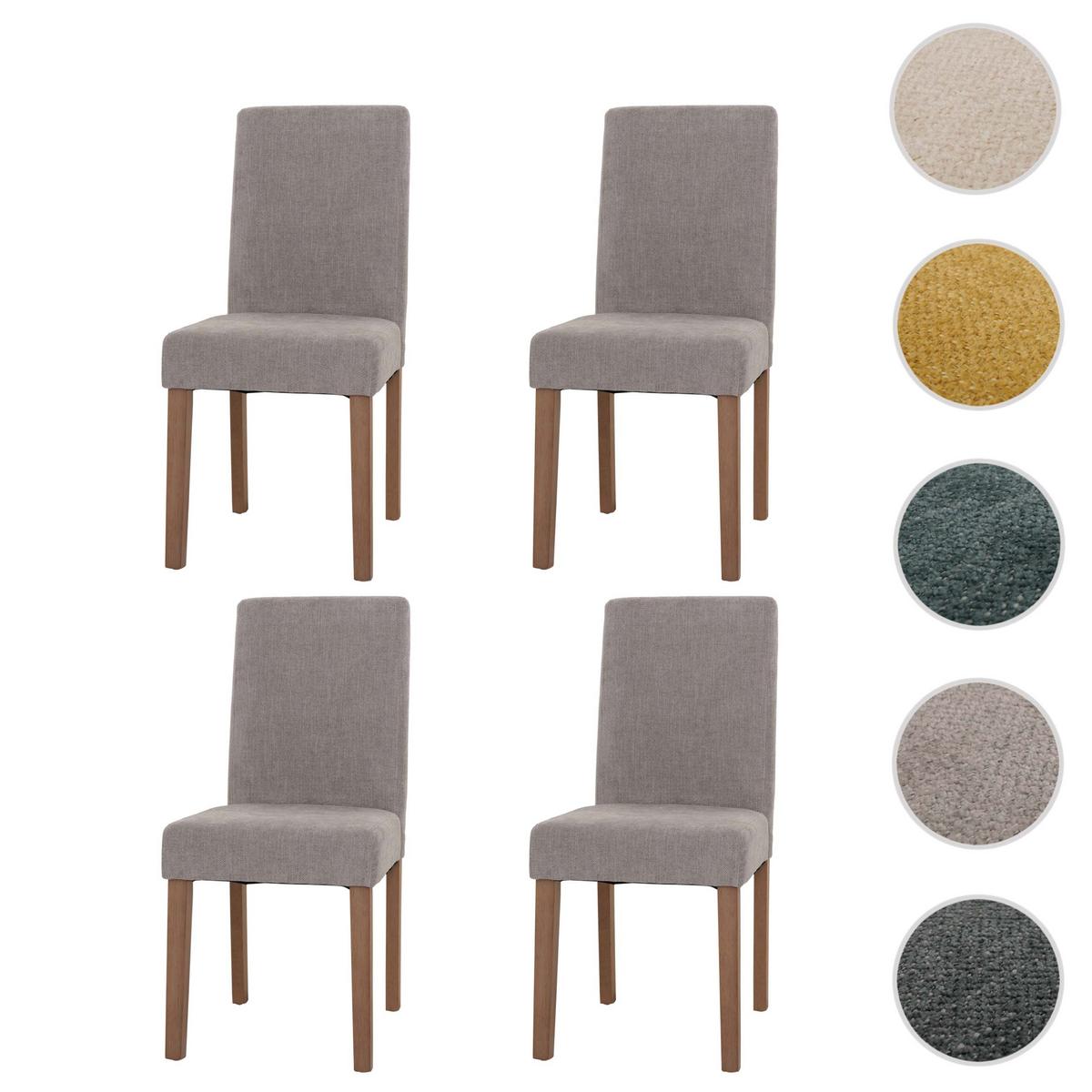 ESSZIMMERSTUHL Hellgrau 4er-Set - Hellgrau, Textil (42/90/50cm) - MCW