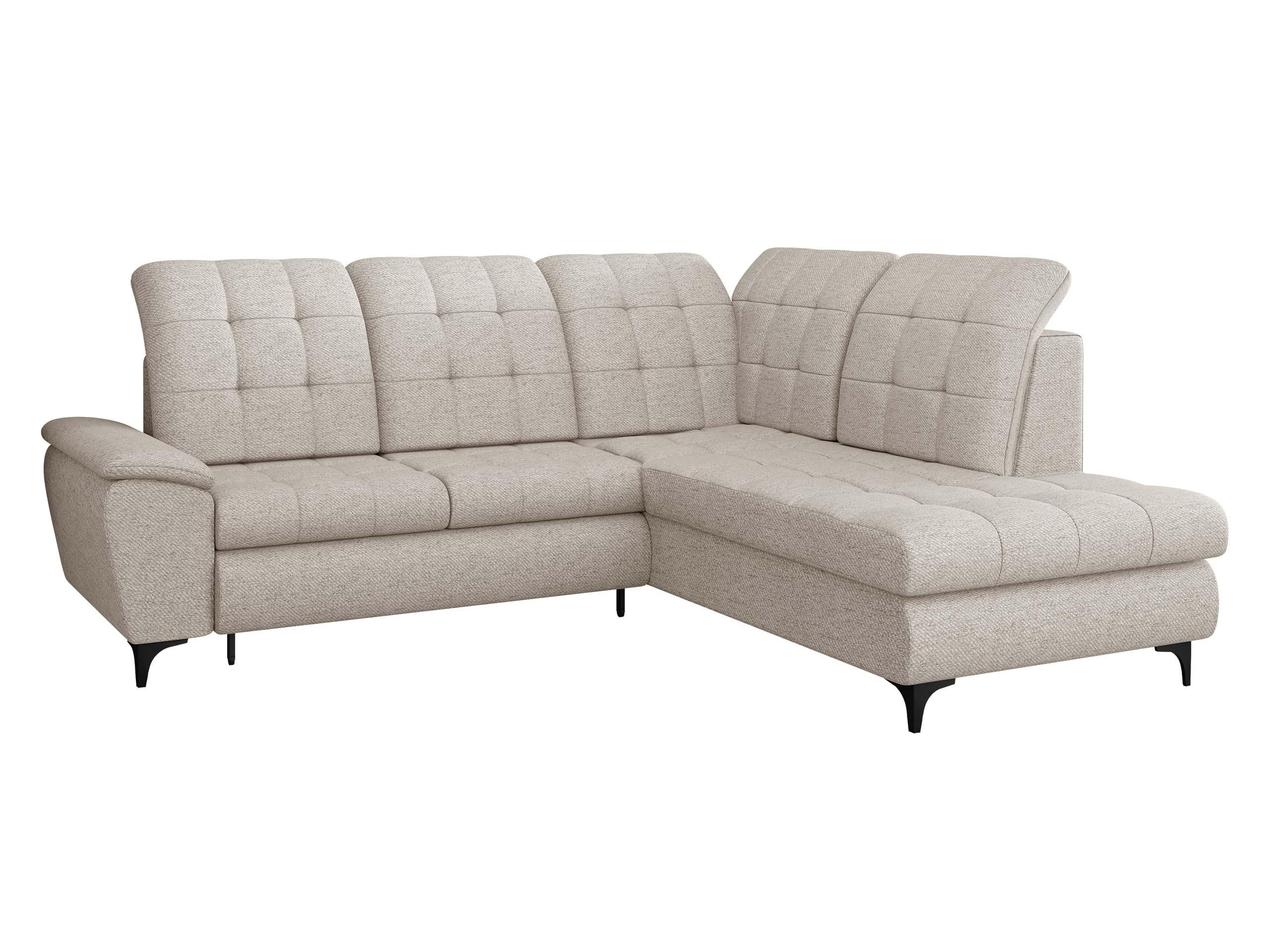ECKSOFA Forest, Seite: Rechts - Creme/Schwarz, Holz/Textil (271/212cm) - MIRJAN24