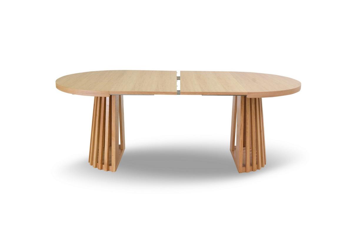 ESSTISCH LAMELLI Ausziehbar 110 - 210 / 110 x 76 cm - Eichefarben, Holz (110/110/76cm) - MASSENO