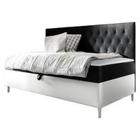 BOXBETT Filip Junior 2 - H3 - Schwarz/Weiß, Holz (100/200cm) - MIRJAN24