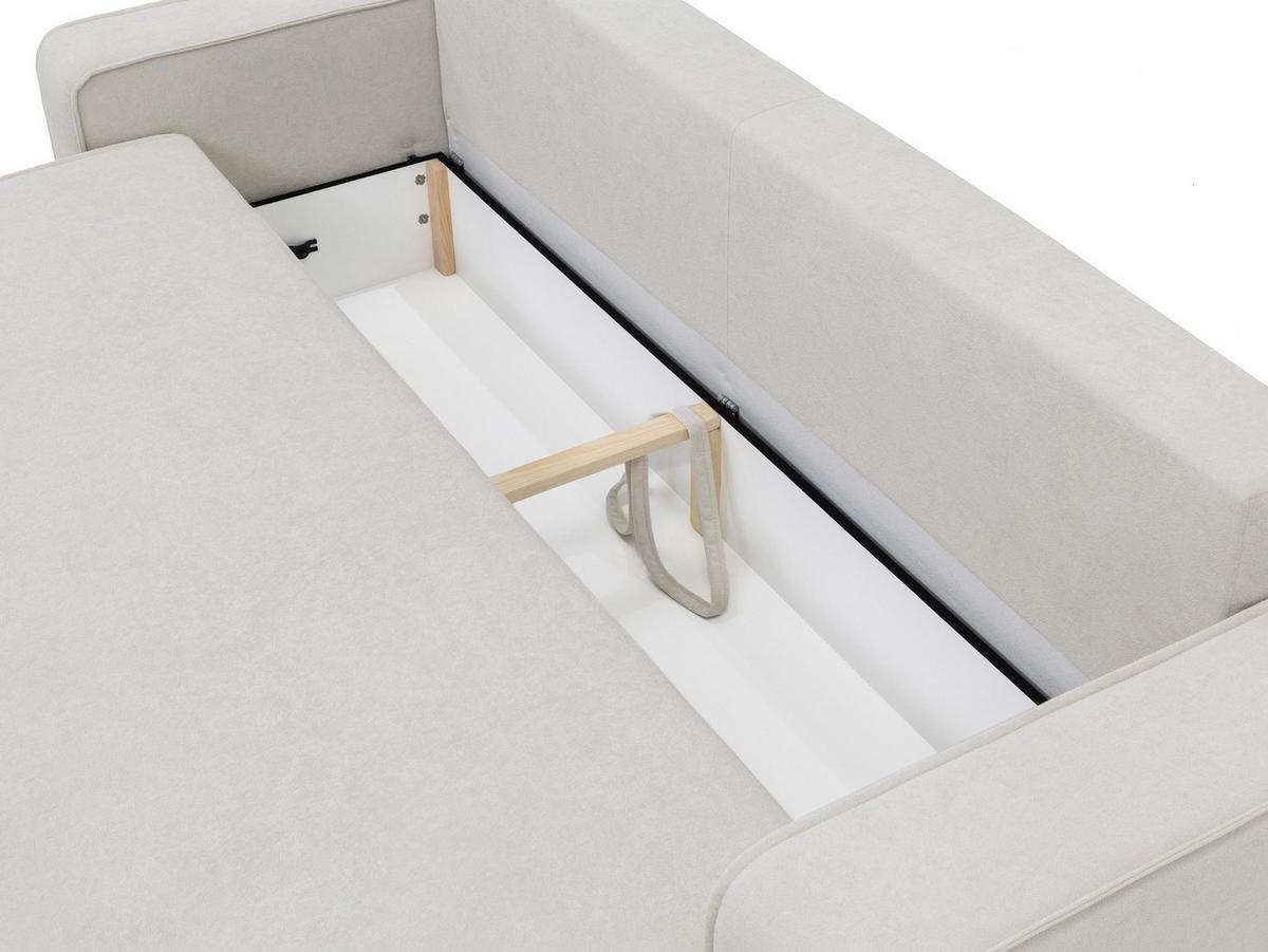 SCHLAFSOFA Mono - Creme/Schwarz, Holz/Kunststoff (248/94/110cm) - MIRJAN24