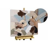 ACRYLBILD HANDGEMALT 80/80 cm - Beige/Braun, Holz/Textil (80/80cm) - KUNSTLOFT