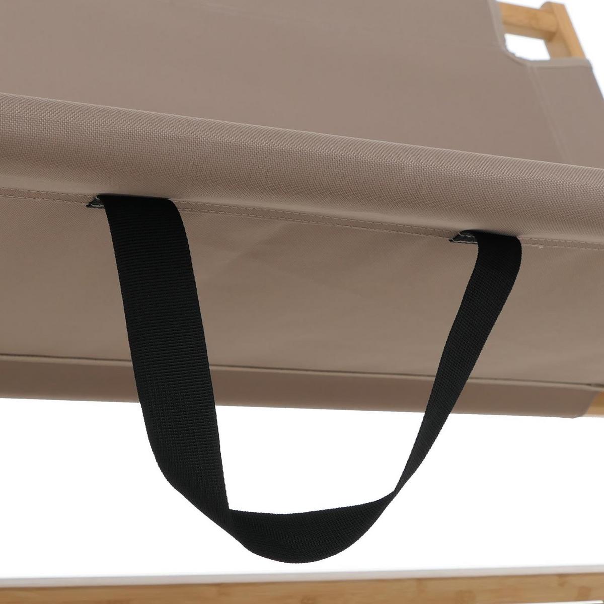 CAMPINGBANK Creme - Creme, Holz (117/69/61cm) - MCW