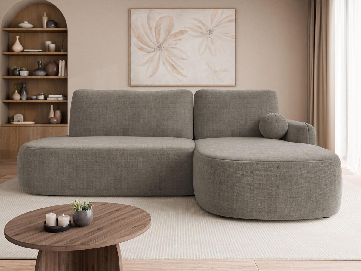 ECKSOFA Loridu O Premium, Seite: Rechts - Schwarz/Braun, Holz/Kunststoff (174/274cm) - MIRJAN24