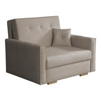 SCHLAFSOFA Viva Sonic I - Hellbraun/Schwarz, Holz/Textil (103/85/100cm) - MIRJAN24