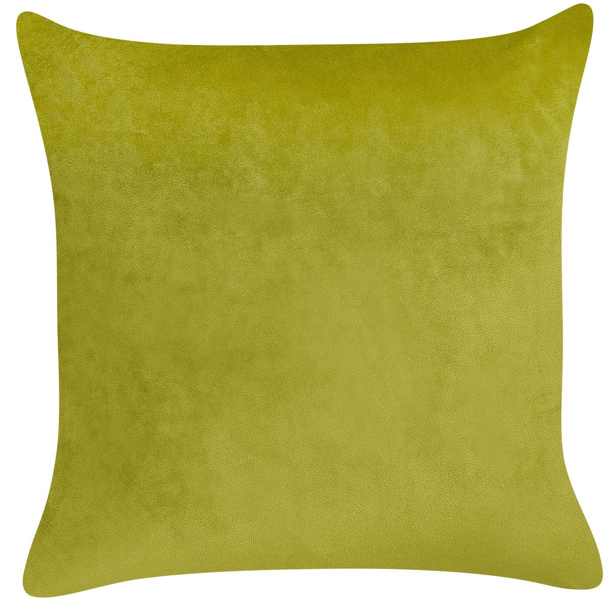 DEKOKISSEN 2er-Set Hellgrün 45/45 cm Yuzuri - Hellgrün, Textil (45/45cm) - Beliani