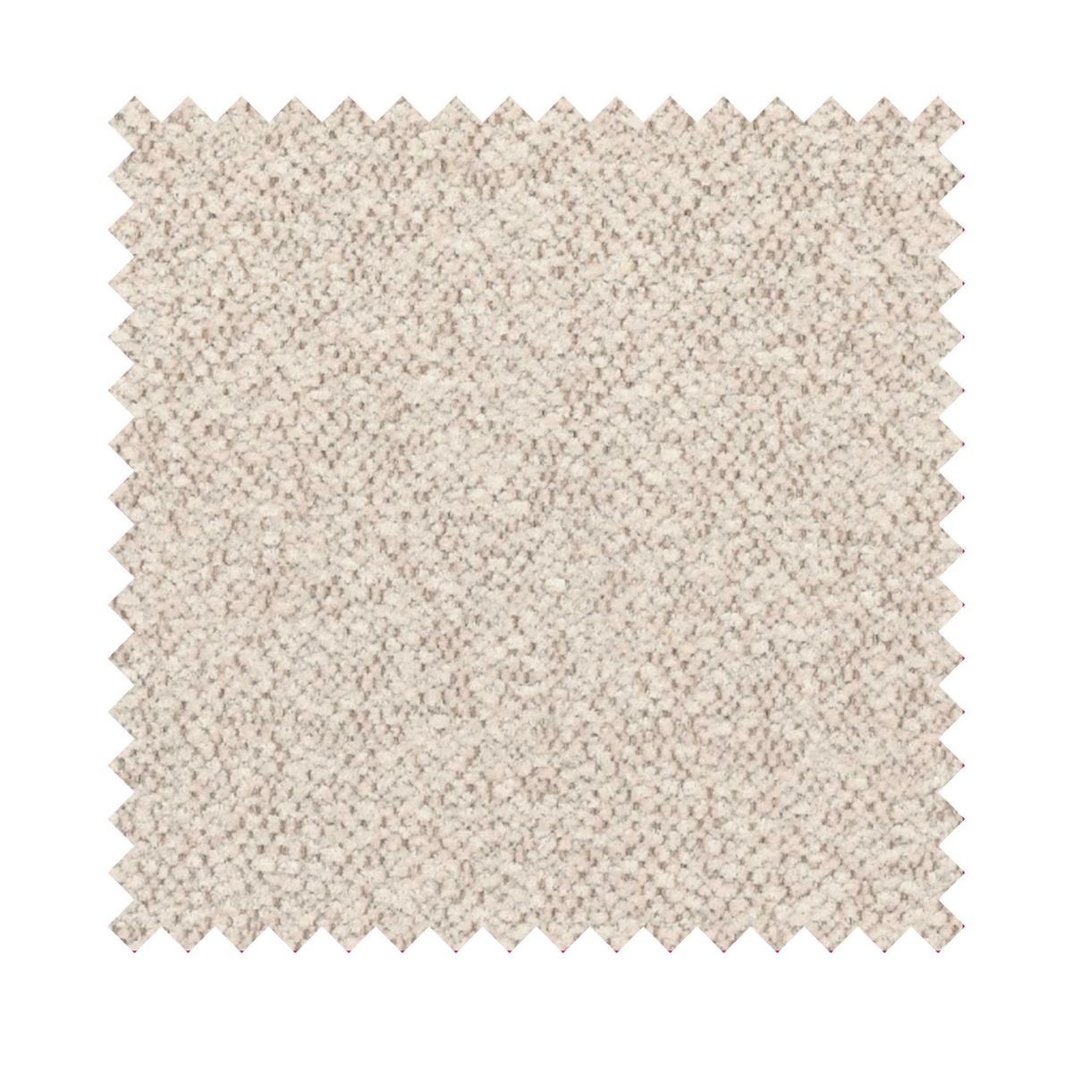 ECKSOFA Lununa Graubeige mit Armlehne, Bouclé, Ottomane rechts - Taupe/Schwarz, Textil/Metall (218/277cm) - Selsey