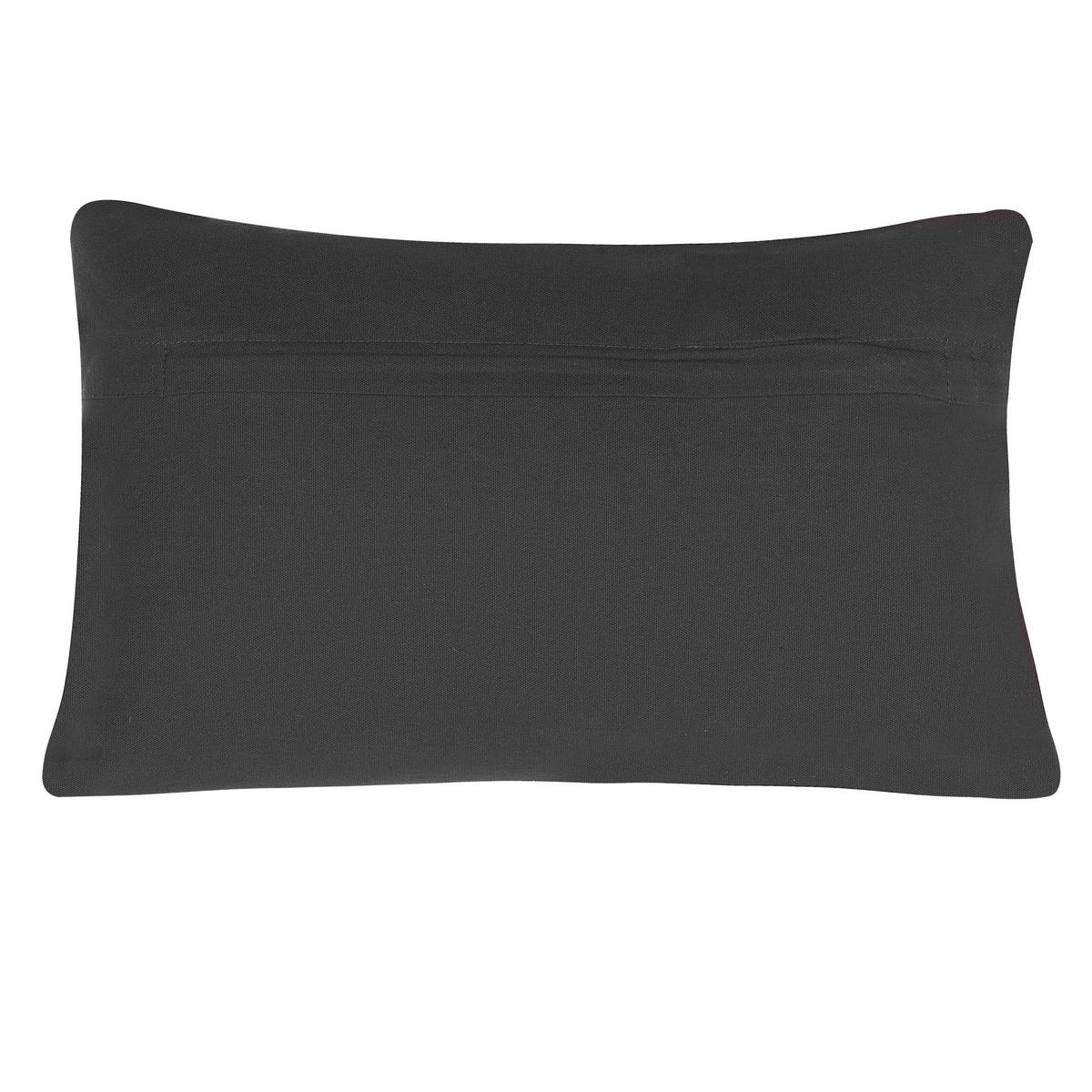 DEKOKISSEN 2er-Set Dunkelgrau 30/50 cm Veloor - Dunkelgrau, Naturmaterialien (30/50cm) - Beliani