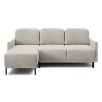 ECKSOFA Hamiel Hellbeige Cordbezug - Ecru/Beige, Holz/Textil (212/142cm) - Selsey