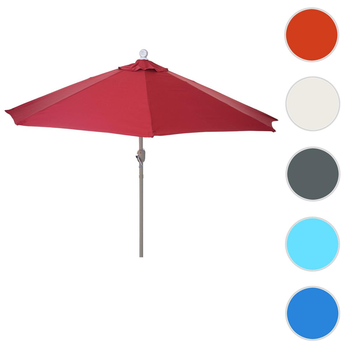 SONNENSCHIRM I HALBRUND UV 50+ Bordeaux - Bordeaux, Textil (260/135cm) - MCW