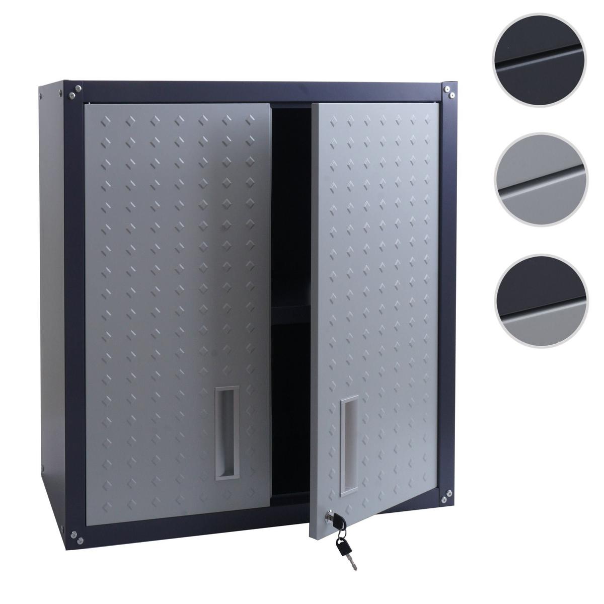 HÄNGESCHRANK Hellgrau, Anthrazit - Anthrazit/Hellgrau, Metall (77/77/31cm) - MCW