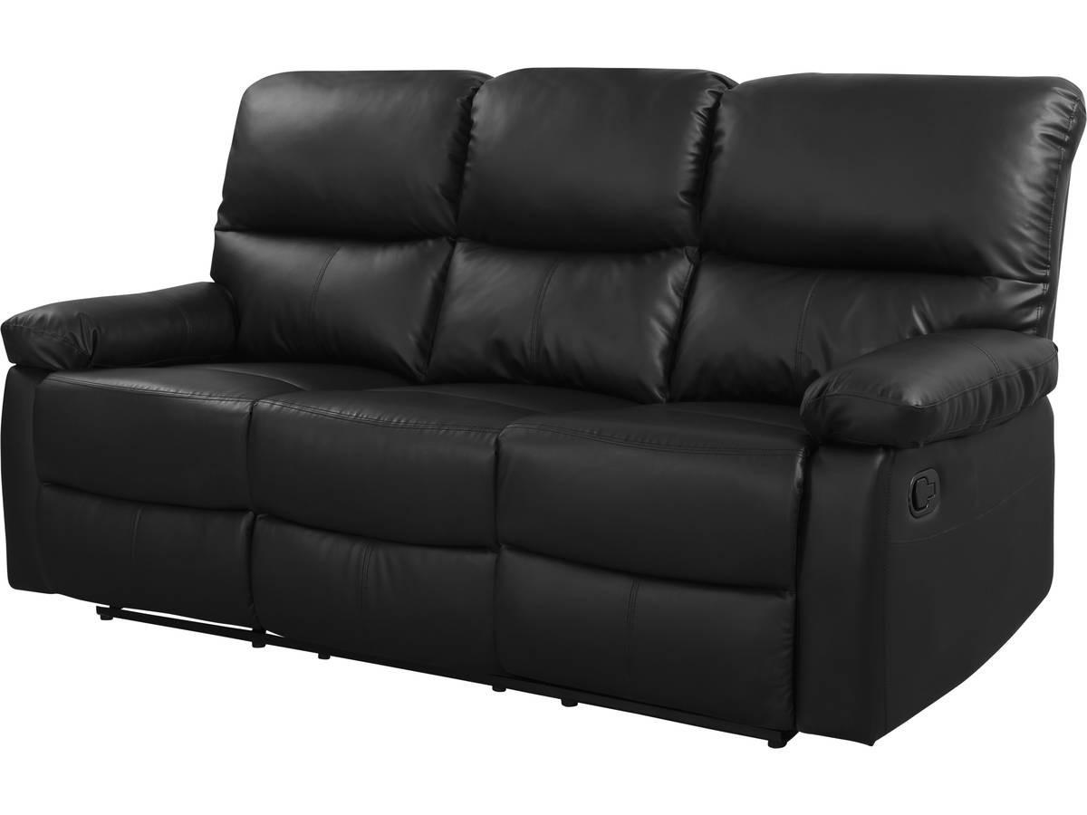 EINZELSOFA lincoln Schwarz - Schwarz, Textil (89/103/197cm) - Habitat Garten