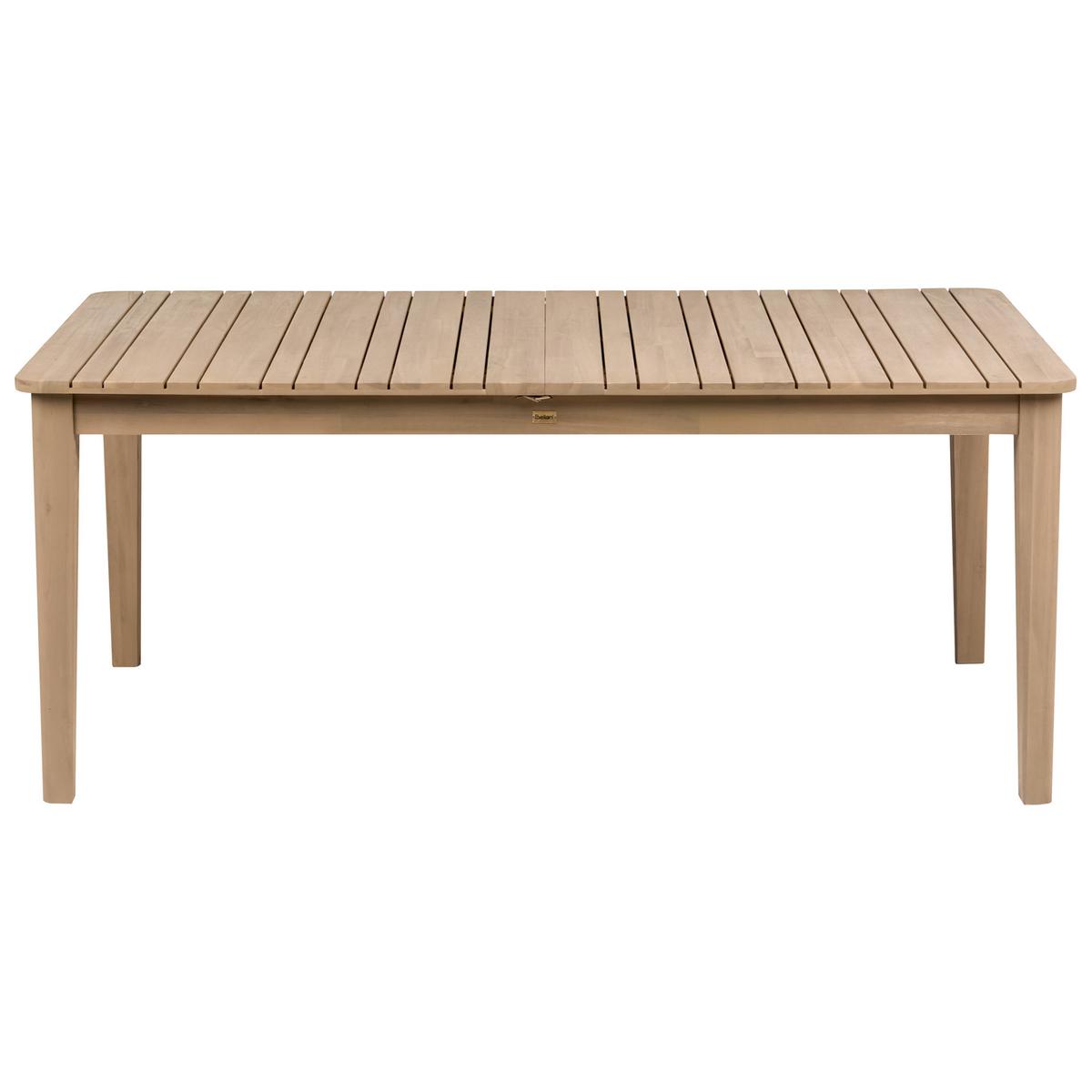 GARTENMÖBEL-SET 10-Sitzer zertifiziertes Akazienholz Hellbraun Toscanella - Hellbraun/Beige, Holz - Beliani