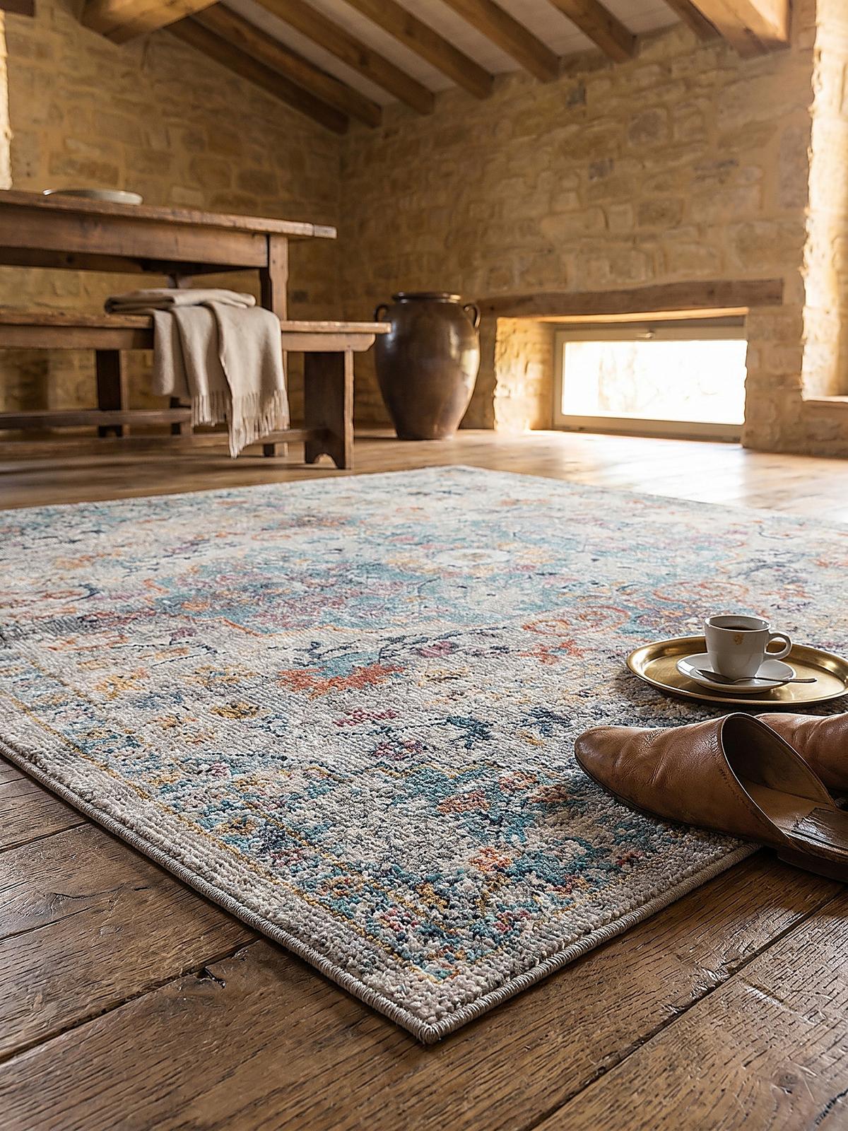 TEPPICH Outdoor Orientalisch LIMMAT Polypropylen Mehrfarbig 120 x 170 cm - Multicolor, Textil (120/170cm) - KADIMA DESIGN