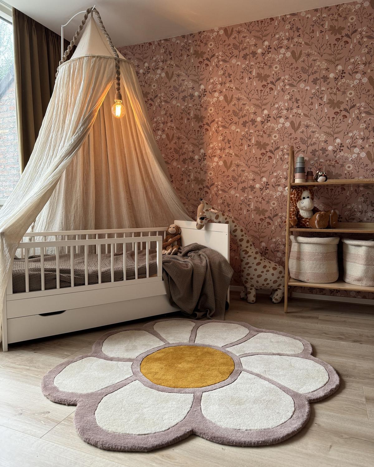 KINDERTEPPICH Thumbelina 120/120 cm - Multicolor, Naturmaterialien (120/120cm) - Beliani