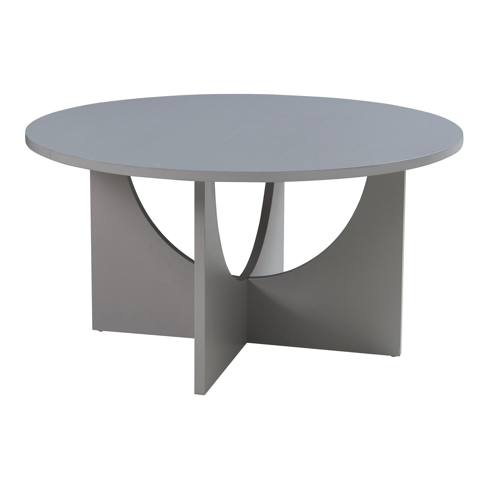 COUCHTISCH Rindal 80/42 cm - Hellgrau, Holzwerkstoff (80/80/41.5cm) - [en.casa]