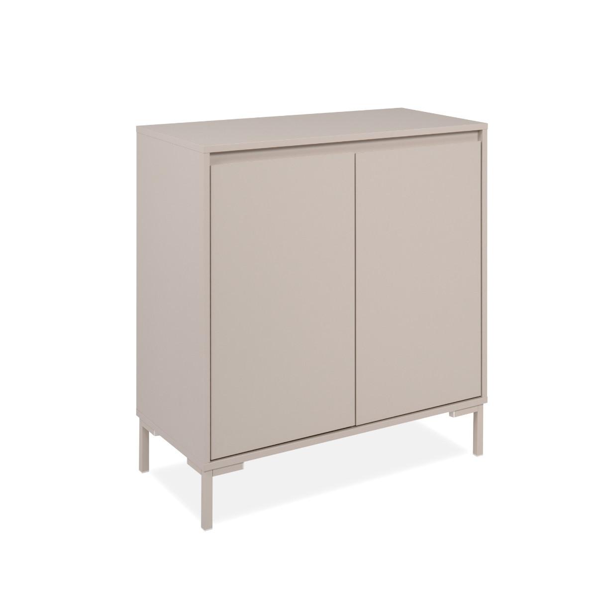 SIDEBOARD mit 2 Türen in Kaschmir 40/87/81 cm - Beige, Holzwerkstoff (40/87/48.5cm) - Calicosy