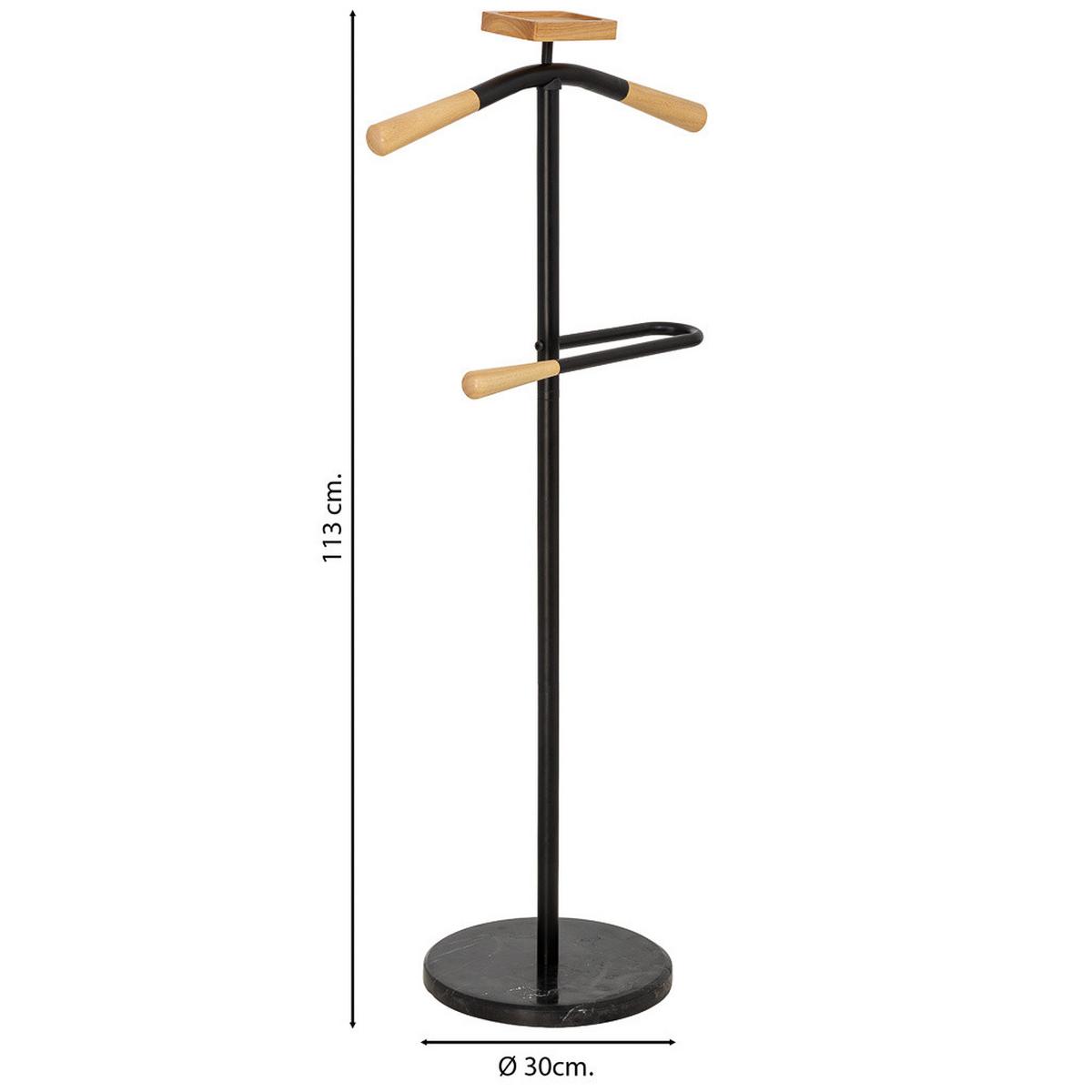 GARDEROBENSTÄNDER aus metall - Schwarz, Metall (30/120/30cm) - Wanderlust