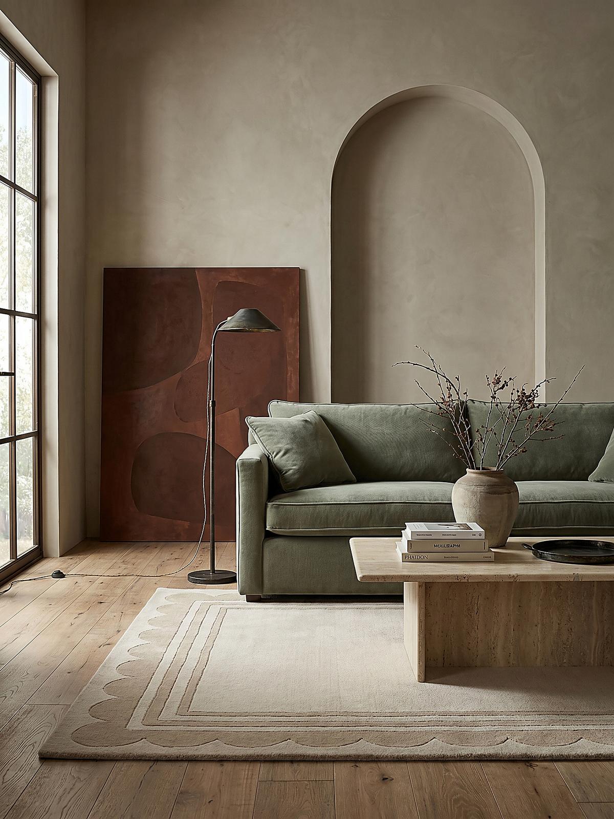 TEPPICH aus Wolle WENSUM in Beige, geometrisch, 160 x 230 cm - Beige, Textil (160/230cm) - KADIMA DESIGN