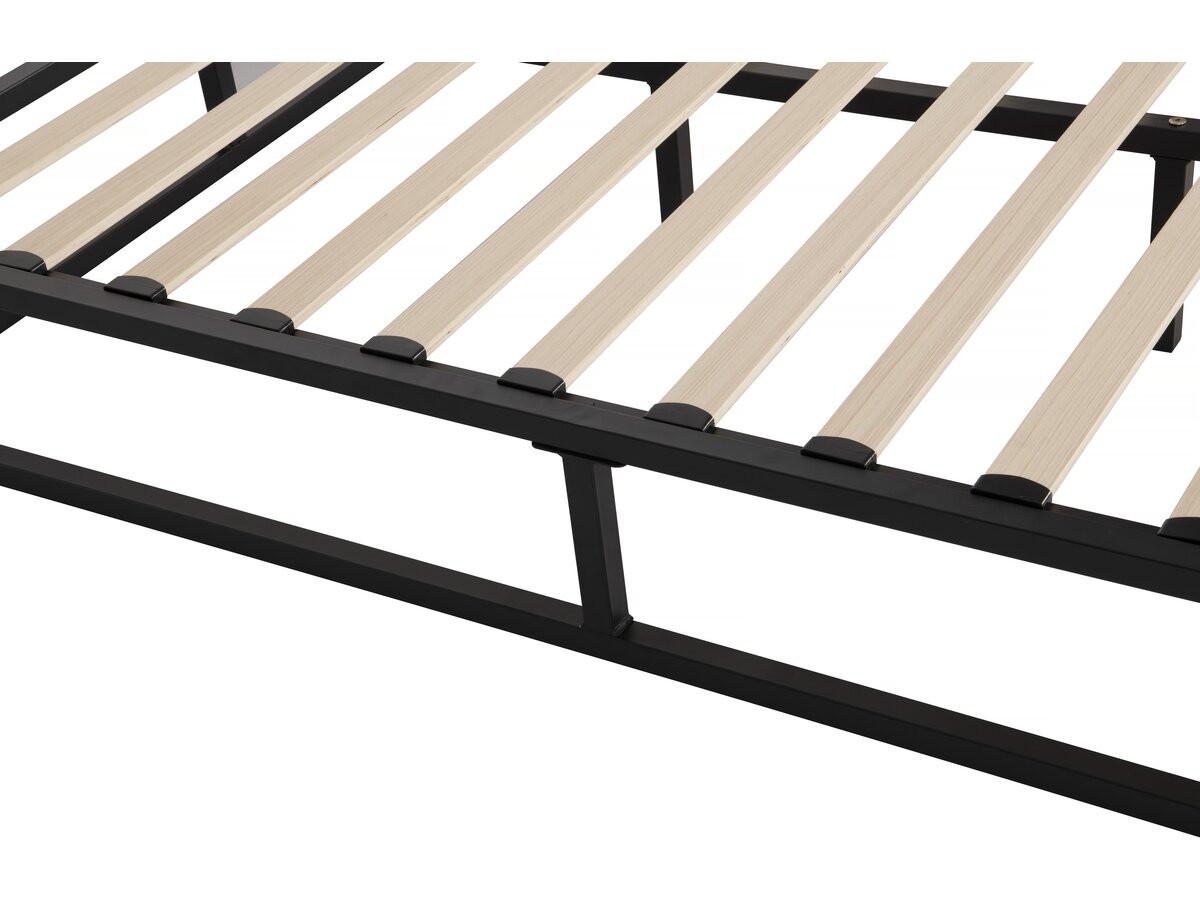 LATTENROST cadre de lit en métal 140 x 190 cm - noir Schwarz - Schwarz, Metall (190/140cm) - Habitat Garten
