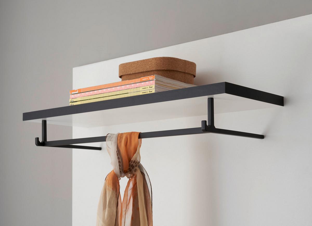 GARDEROBEN-SET weiß Hochglanz 5-teilig 230 cm, Flurgarderobe mit viel Stauraum - Dunkelgrau/Weiß Hochglanz, Glas/Holzwerkstoff (230/230/40cm) - Furn.Design