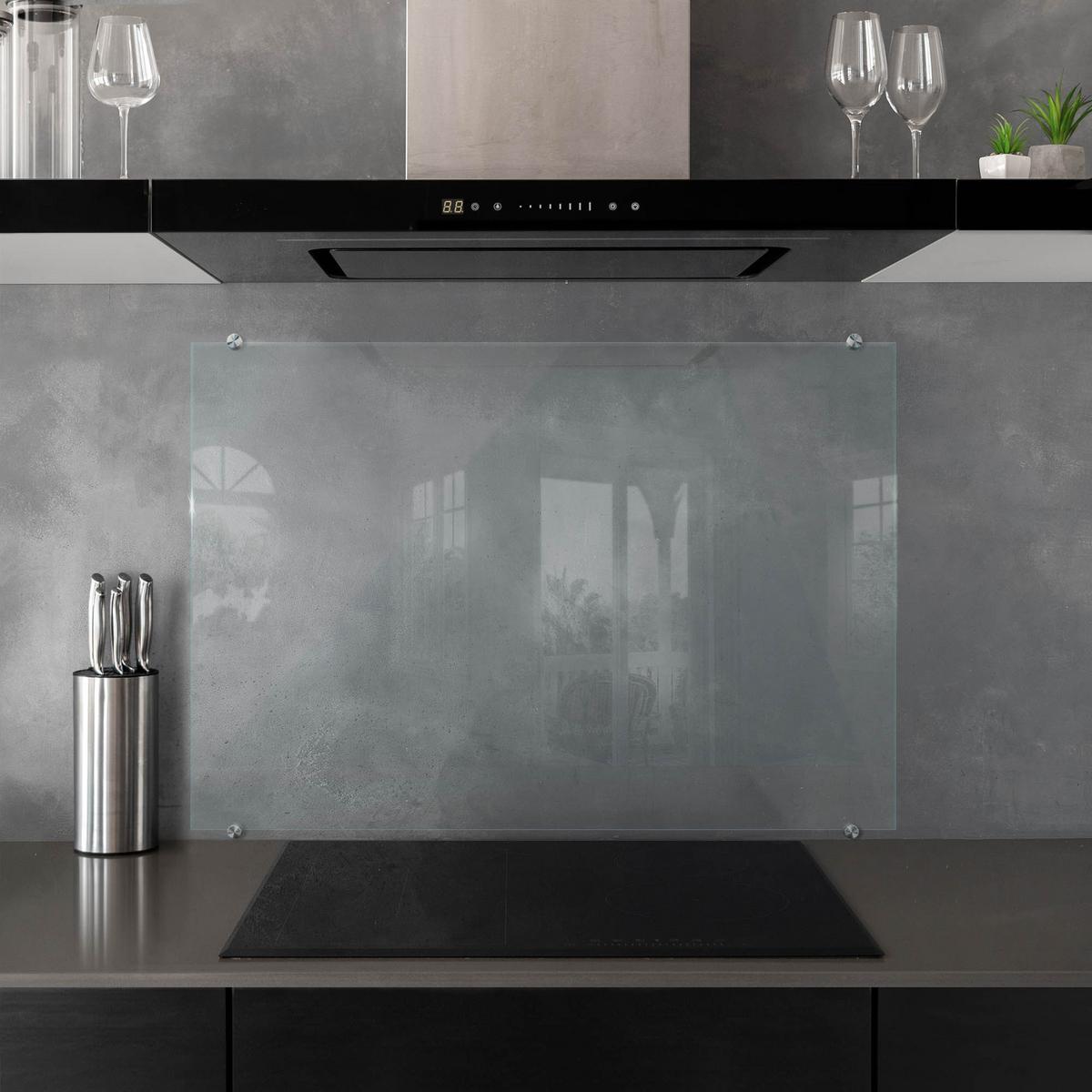 KÜCHENRÜCKWAND – 100x70 cm - Transparent, Glas (100/70/0.4cm) - Wallfluent