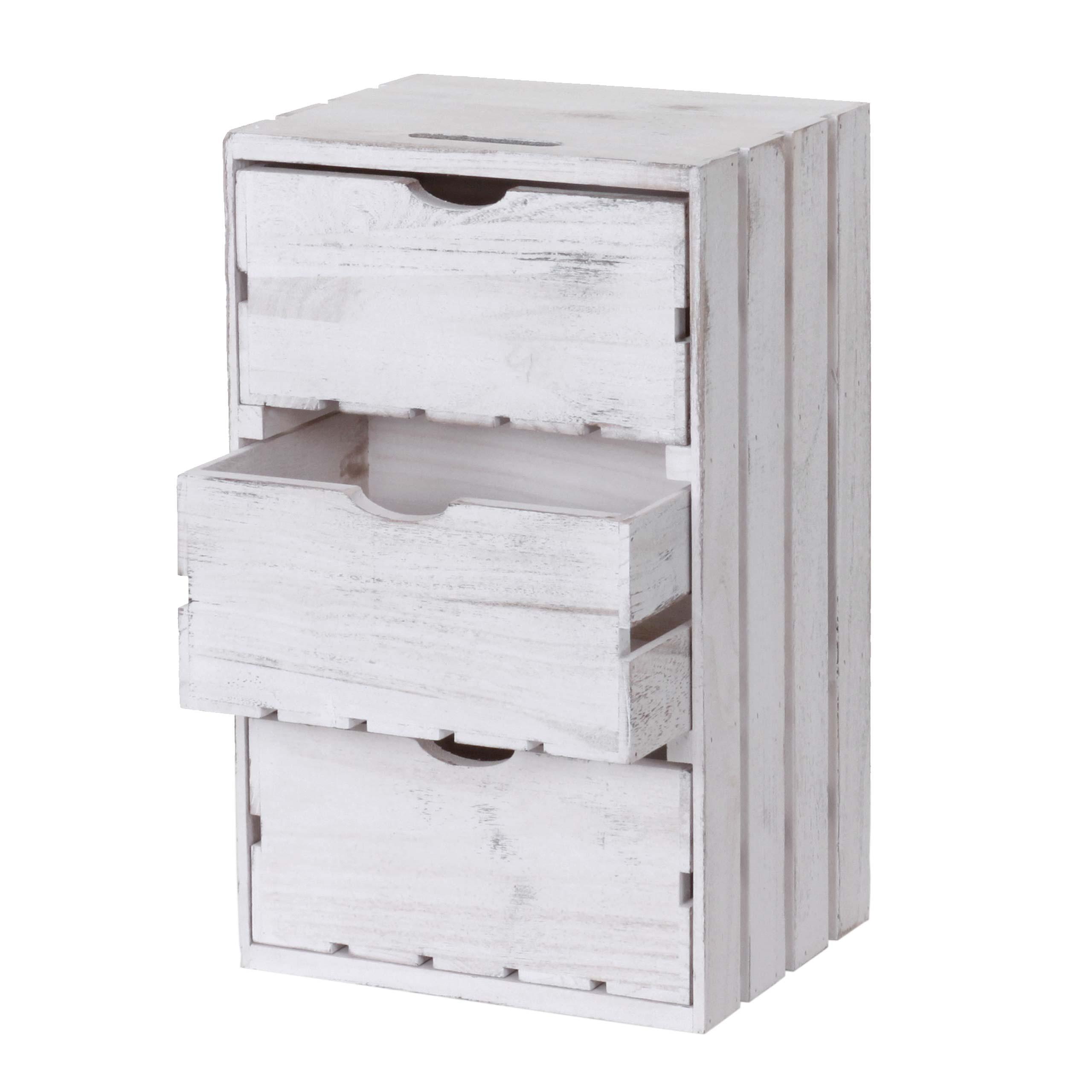 KOMMODE Weiß - Weiß, Holz (32/53/26cm) - MCW