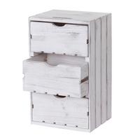 KOMMODE Weiß - Weiß, Holz (32/53/26cm) - MCW