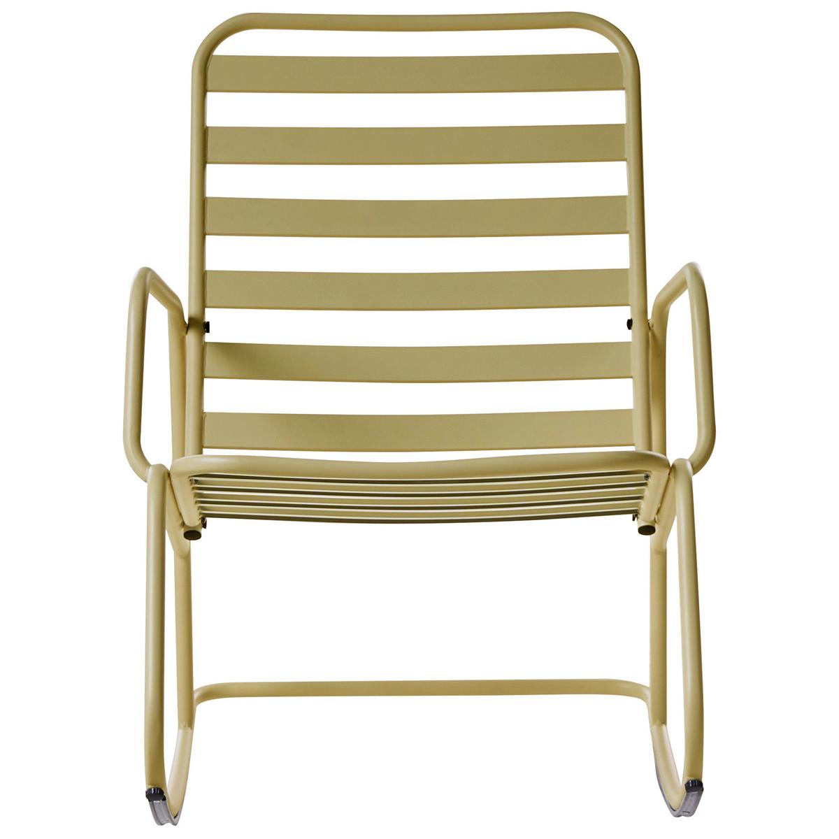 GARTEN-SCHAUKELSTUHL Olivgrün Turi - Olivgrün, Metall (66/92/96cm) - Beliani
