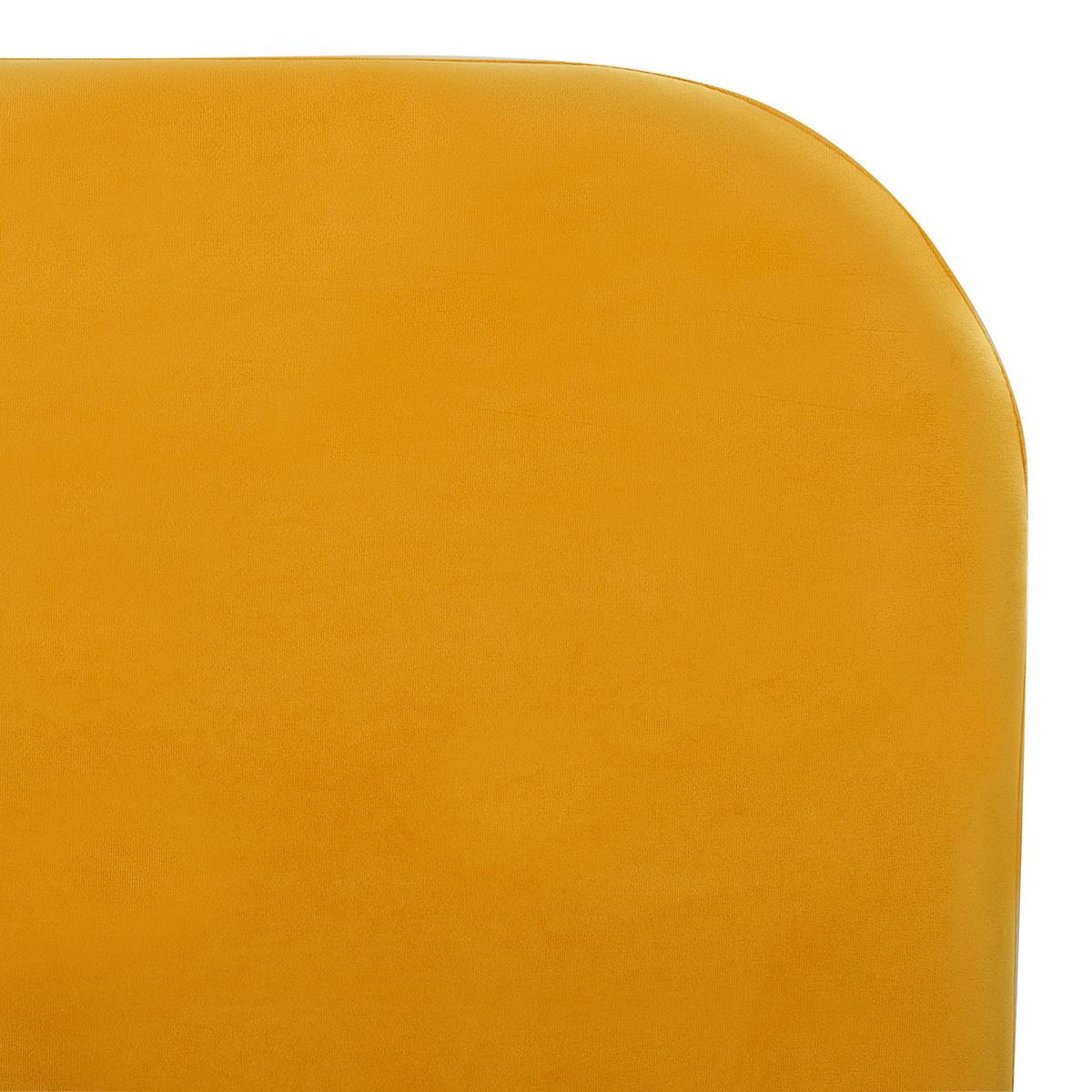 POLSTERBETT 140/200cm Gelb Flayat - Gelb, Textil (140/200cm) - Beliani