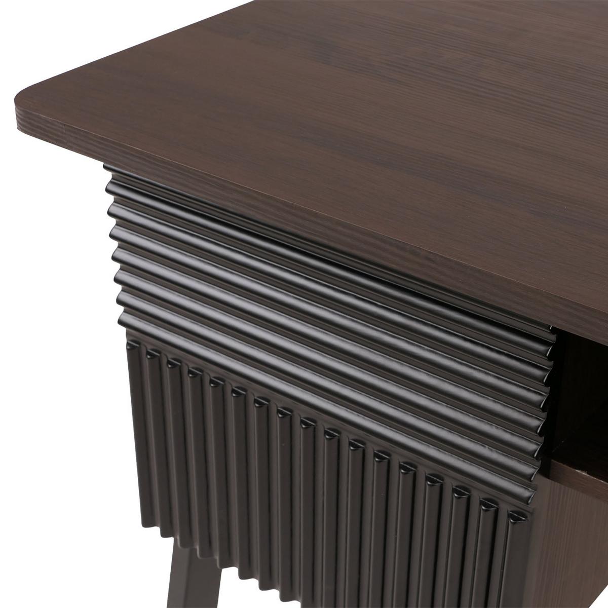 SCHREIBTISCH rechteck Walnuss Dekor - Walnussfarben, Holz (60/120/78cm) - MCW