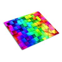 GLASPLATTE 60x52 cm Bunte Schachteln - Schwarz Hochglanz/Schwarz, Glas (60/0.4/52cm) - TULUP